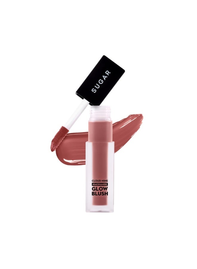 SUGAR Cosmetics Cloud Nine Niacinamide Glow Blush | Long lasting & Ultra-Pigmented | Dewy Finish | 7.6ml - 03 Merry Mauve - Image 1